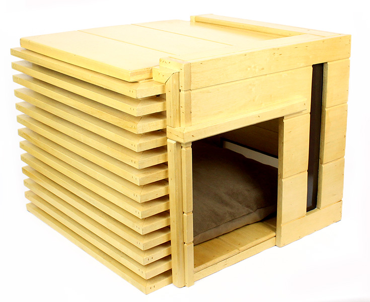 Casa em Madeira Com Design Moderno Frete Grátis Pet Elegante