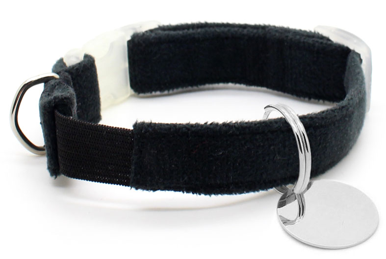 Coleira para gato preto Clearance