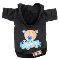 Blusa Cute Bear - Personalizada-Preto-Peso Indicado: 10 a 15Kg
