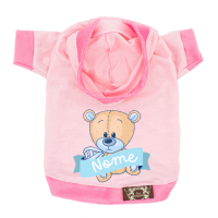Blusa Cute Bear - Personalizada-Rosa Claro-Peso Indicado: 6,5 a 10Kg