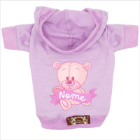 Blusa Cute Bear - Personalizada-Roxo-Peso Indicado: 1 a 2,5Kg
