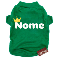 Camiseta Funny - Personalizada-Verde-Peso Indicado: 6,5 a 10Kg