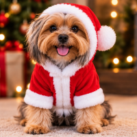 Fantasia Natalina Pet Papai Noel Premium – Christmas Collection