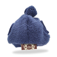Gorro Fluffy - em Pelúcia-Azul Marinho-Peso Indicado: 2,5 a 4,5Kg