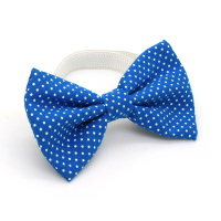 Gravata Borboleta com Elástico Regulável - Azul Poá