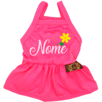 Vestido Bonequinha Florida - com Nome da Pet