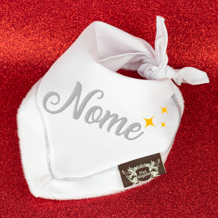 Bandana illumination com Pelúcia - Bordado com Nome