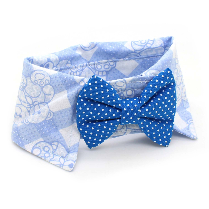 Colarinho com Gravata - Ursinho Blue