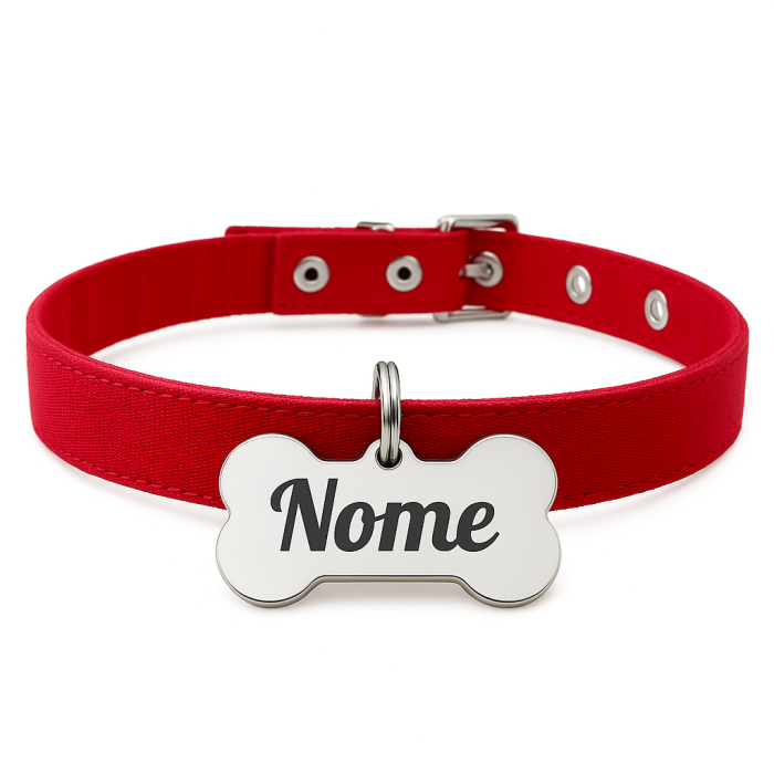 Coleira Prestige ID - Personalizada - Nome e Telefone
