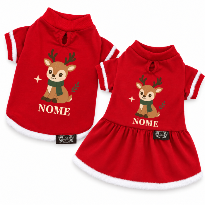 Roupa de Natal Rena Noel - Personalizada