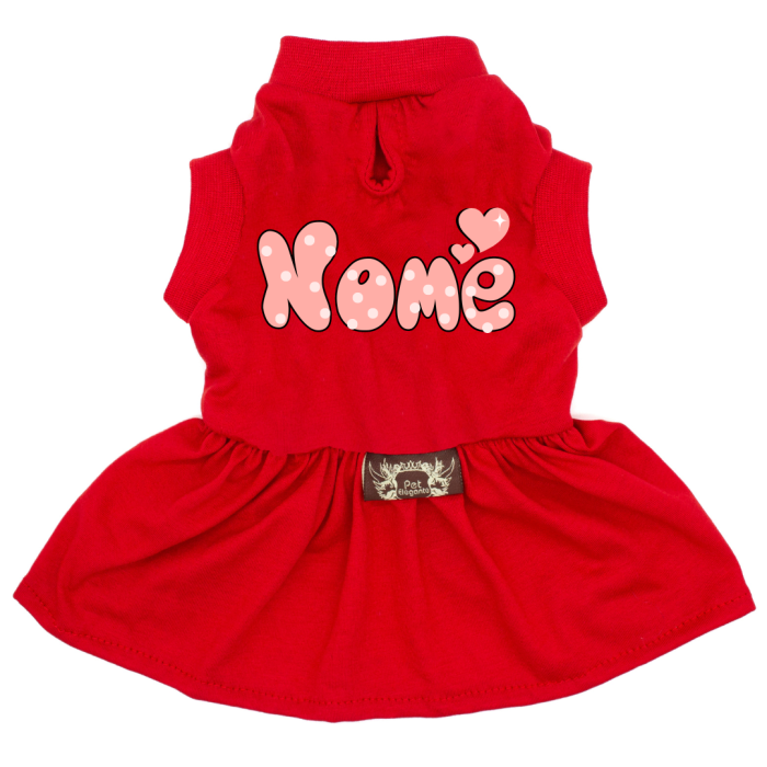 Vestido Love - com Nome da Pet