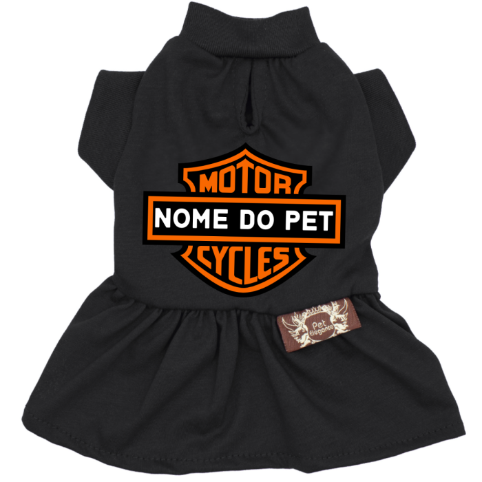 Vestido Meu Pet Motociclista - Personalizado