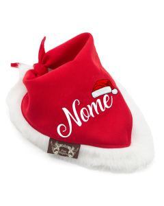 Bandana Natal com Pelúcia - Personalizada