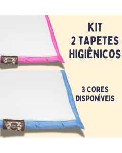 Kit 2 Tapetes Higiênicos Laváveis e Reutilizáveis para Cães