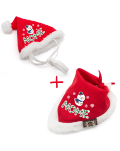 Kit Snow Love Natalino - Gorro + Bandana - Personalizados