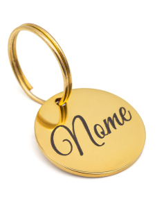 Medalha de Identificação Pet - Dourada