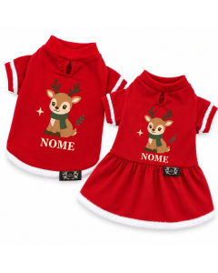Roupa de Natal Rena Noel - Personalizada