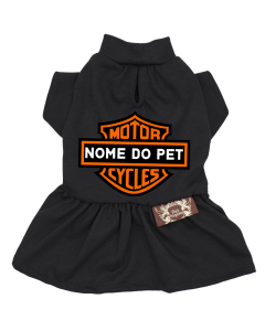 Vestido Meu Pet Motociclista - Personalizado