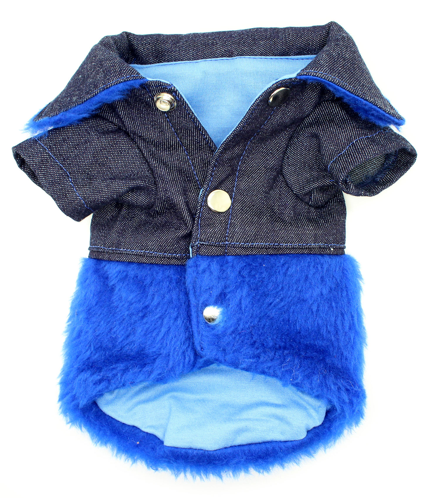 jaqueta jeans com pelucia