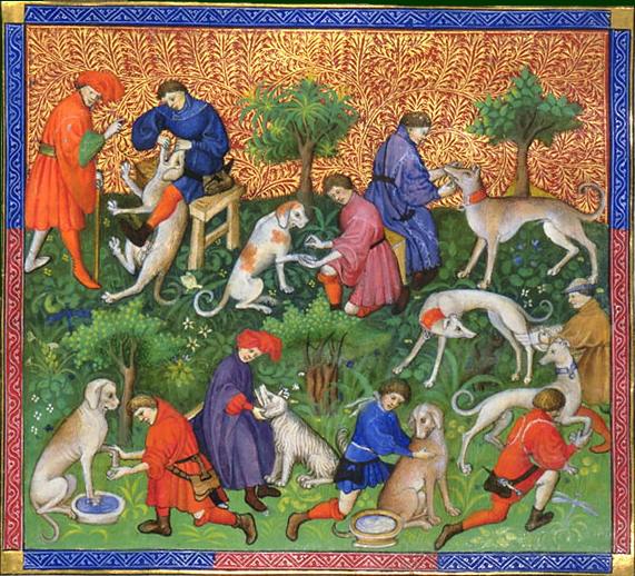 cães na era medieval